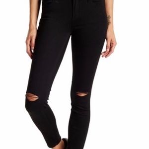 Articles of society black denim distressed skinny